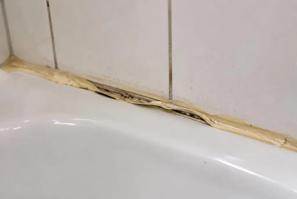 Kitbedrijf Utrecht – loslatende kit naast het bad
